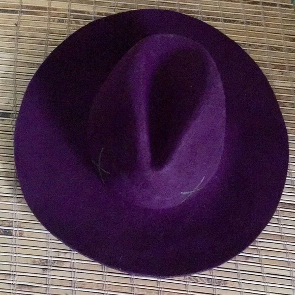 Artesano Plum Wool Hat Panama Fedora Ecuador - Picture 2 of 9